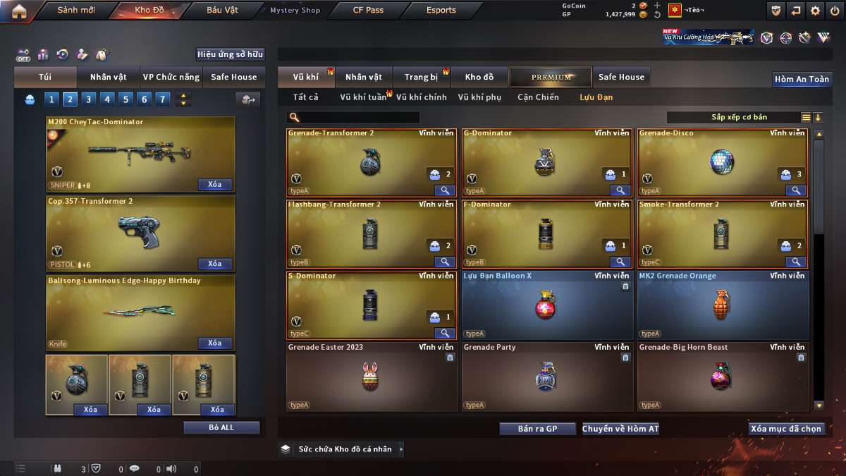 shop acc cf uy tin gia re